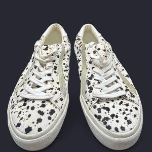 Madewell MWL Sidewalk Low Top Calf Hair Cowprint W8 M6.5